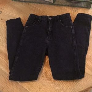 ROLLA’S Eastcoast Ankle High Rise Skinny Jeans black size 26